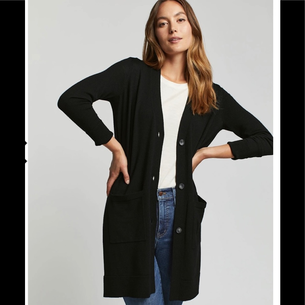 NWT WOMEN'S TIMELESS MERINO LONG CARDIGAN